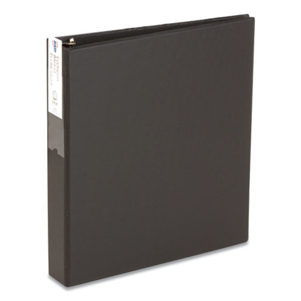Economy Non-View Binder with Round Rings, 3 Rings, 1.5" Capacity, 11 x 8.5, Black, (4401)