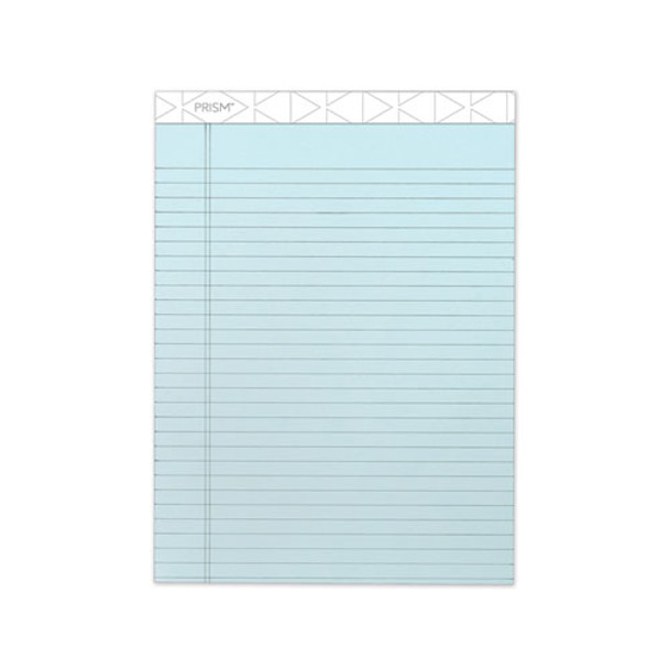 Prism + Colored Writing Pads, Wide/Legal Rule, 50 Pastel Blue 8.5 x 11.75 Sheets, 12/Pack