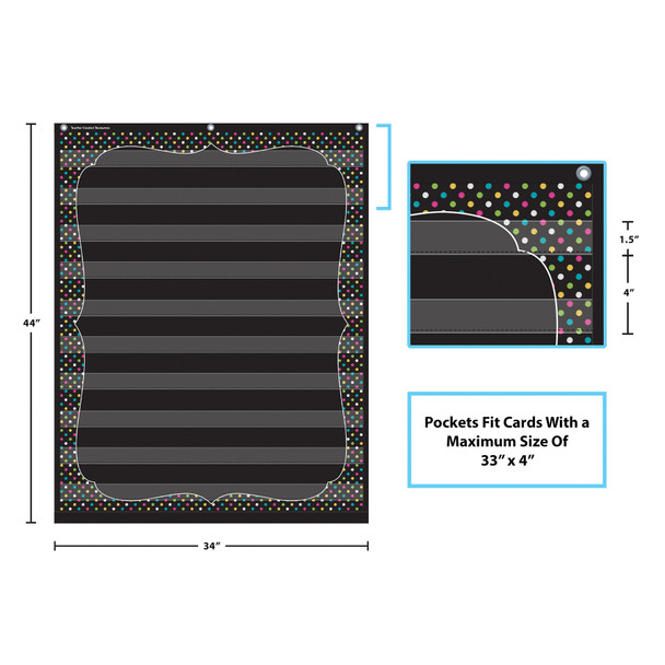 Chalkboard Brights 10 Pocket Chart Chalkboard Brights 10 Pocket Chart