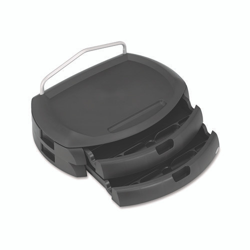 LCD Monitor Stand, 18" x 12.5" x 5", Black, Supports 35 lbs