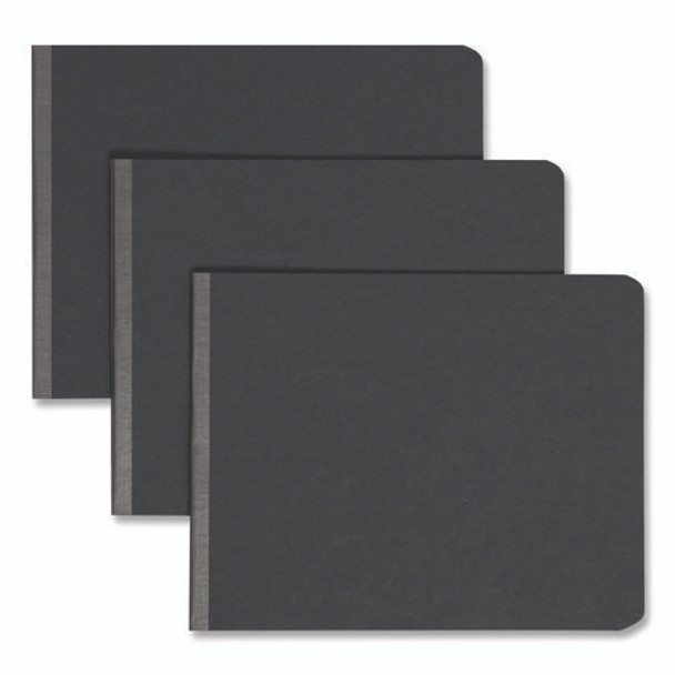 Prong Fastener Premium Pressboard Report Cover, Two-Piece Prong Fastener, 2" Capacity,  8.5 x 11, Black/Black