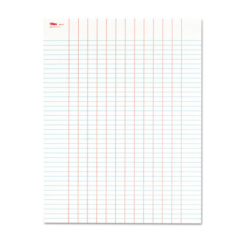 Data Pad with Plain Column Headings, Data/Lab-Record Format, 13 Columns, 8.5 x 11, White, 50 Sheets