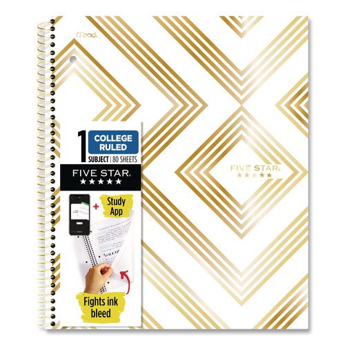 Style Wirebound Notebook, 1-Subject, Medium/College Rule, Randomly Assorted Cover Color, (80) 11 x 8.5 Sheets
