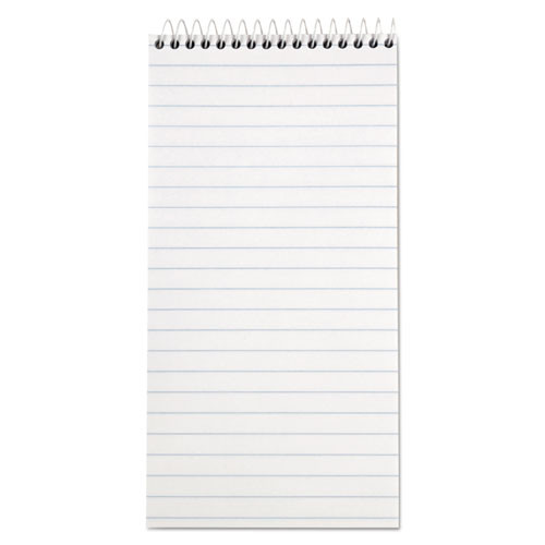 Reporter's Notepad, Wide/Legal Rule, White Cover, 70 White 4 x 8 Sheets, 12/Pack