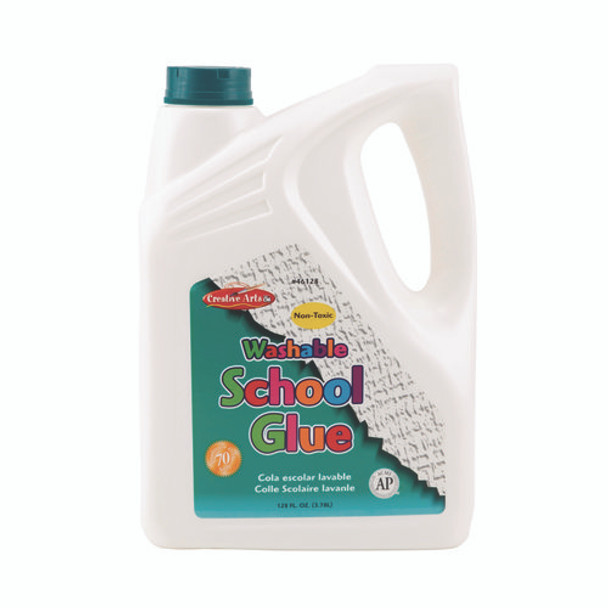 School Glue, 1 gal Bottle, Dries Clear