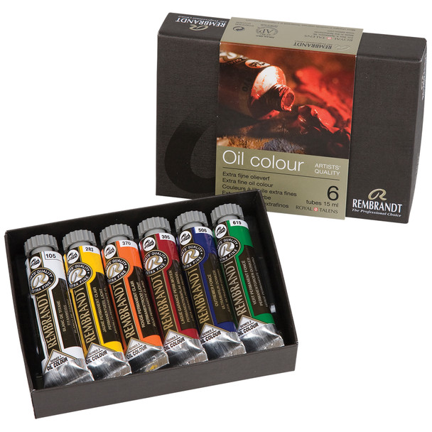 Oil Color Starter Set, 6 x 15mL