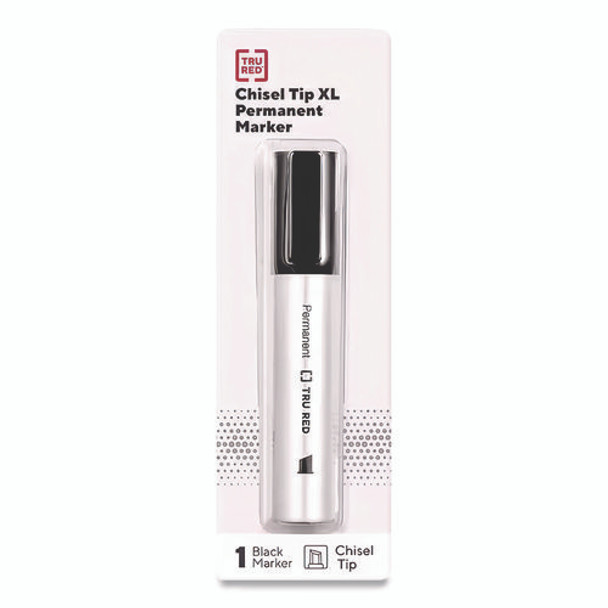 XL Permanent Marker, Extra-Broad Chisel Tip, Black