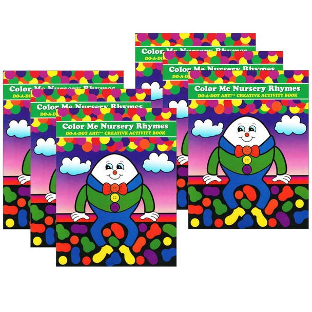 Color Me Nursery Rhymes Creative Art & Activity Book, Pack of 6