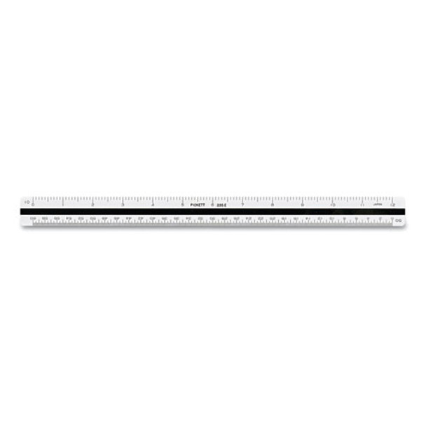 Triangular Scale, Plastic, 12" Long, Engineering, Color-Coded