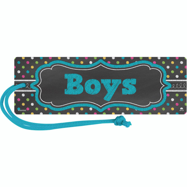 Chalkboard Brights Magnetic Boys Pass, Pack of 6 Chalkboard Brights Magnetic Boys Pass, Pack of 6