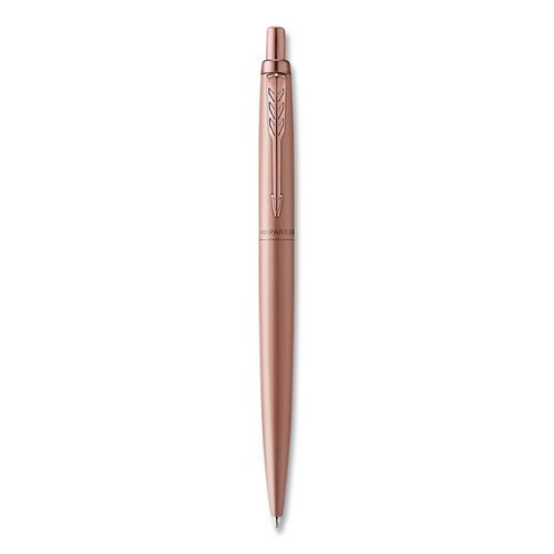 Jotter XL Ballpoint Pen, Retractable, Medium Point, Blue Ink, Rose Gold Barrel