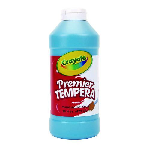 Premier Tempera Paint, Turquoise, 16 oz Bottle