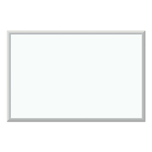 Melamine Dry Erase Board, 36" x 24" (Actual Size: 35" x 23"), White Surface, Satin Aluminum Frame