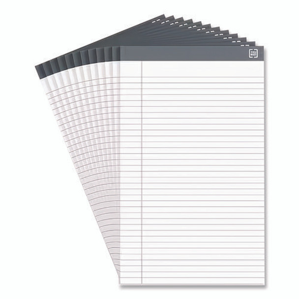 Notepads, Wide/Legal Rule, 50 White 8.5 x 14 Sheets, 12/Pack