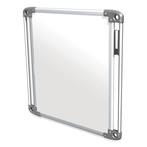 Nexus Double-Sided Portable Whiteboard Tablet, 27.88" x 27.88", White Surface, Satin Aluminum Frame