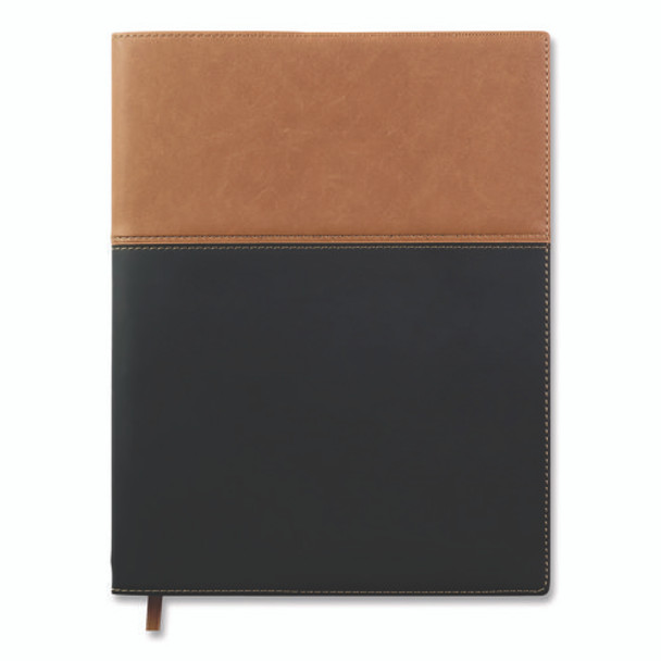 Deluxe Weekly/Monthly Planner, 10 x 8, Black/Brown Cover, 14-Month: Nov 2024 to Dec 2025