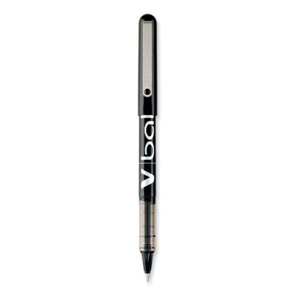 VBall Liquid Ink Rollerball Pen, Stick, Extra-Fine 0.5 mm, Black Ink, Black/Clear Barrel, Dozen VBall Liquid Ink Rollerball Pen, Stick, Extra-Fine 0.5 mm, Black Ink, Black/Clear Barrel, Dozen