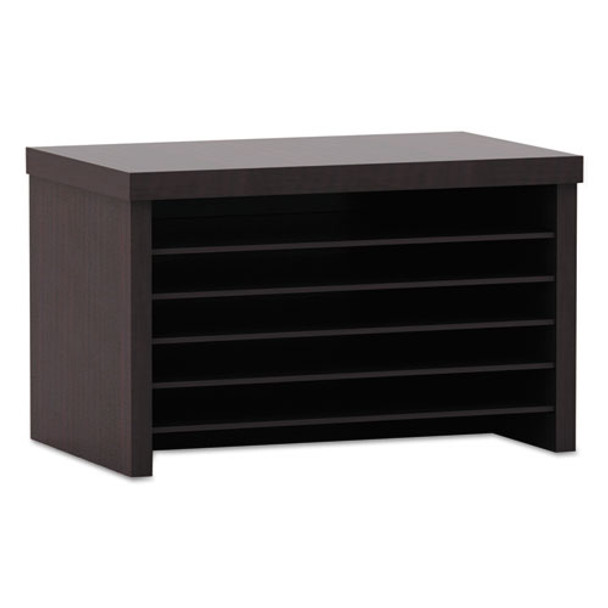 Alera Valencia Series Under-Counter File Organizer, 6 Sections, 15.75" x 9.88" x 10.88", Espresso