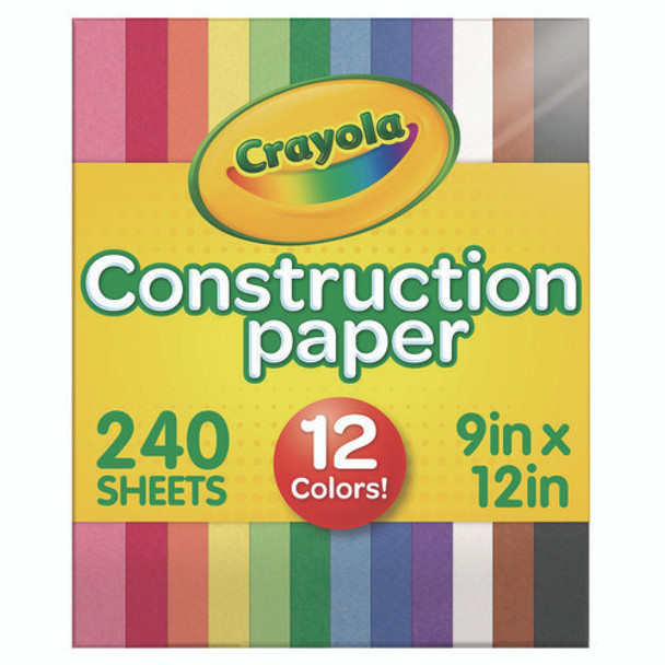 Construction Paper, 9 x 12, Assorted Colors, 240 Sheets/Pack Construction Paper, 9 x 12, Assorted Colors, 240 Sheets/Pack