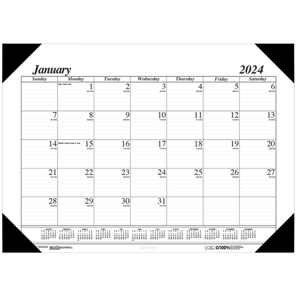 Academic Economy Desk Pad, 12 Months, January-December, Pack of 3 Academic Economy Desk Pad, 12 Months, January-December, Pack of 3