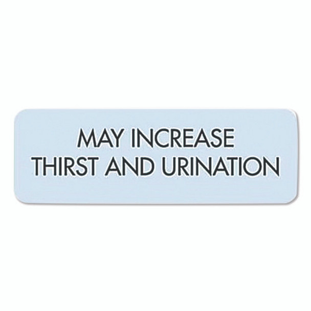 Veterinary Medication Instruction Labels, May Increase Thirst and Urination, 1.5 x 0.5, Blue, 500 Labels