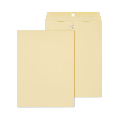Kraft Clasp Envelope, #10 1/2, Square Flap, Clasp/Gummed Closure, 9 x 12, Brown Kraft, 100/Box
