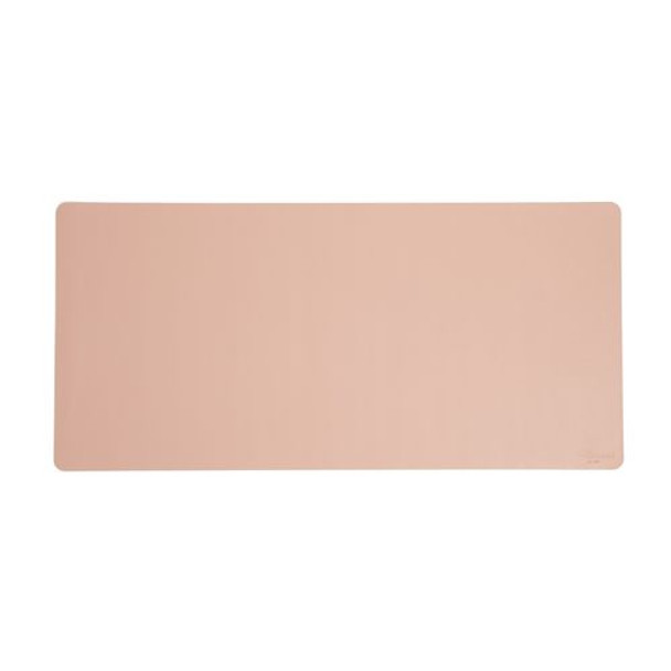 Vegan Leather Desk Pads, 36 x 17, Light Pink