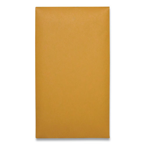 Kraft Coin and Small Parts Envelope, #6, Square Flap, Clasp/Gummed Closure, 3.38 x 6, Brown Kraft, 100/Box