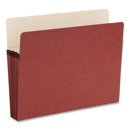 SuperTab Pockets, 3.5" Expansion, Letter Size, Redrope, 25/Box