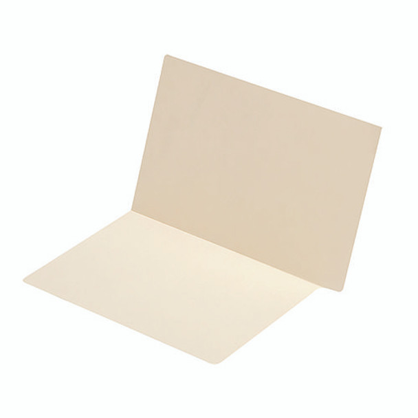 Compact End Tab File Folder, Straight Tabs, 0.75" Expansion, Manila, 100/Box