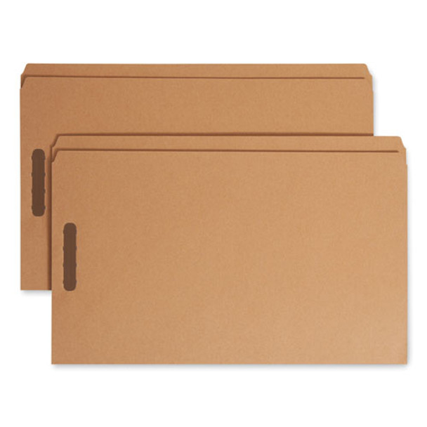 Kraft Fastener Folders, 0.75" Expansion, 2 Fasteners, Legal Size, Kraft Exterior, 50/Box