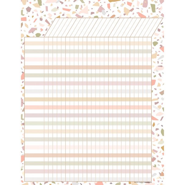 Terrazzo Tones Incentive Chart, 17" x 22", Pack of 6 Terrazzo Tones Incentive Chart, 17" x 22", Pack of 6