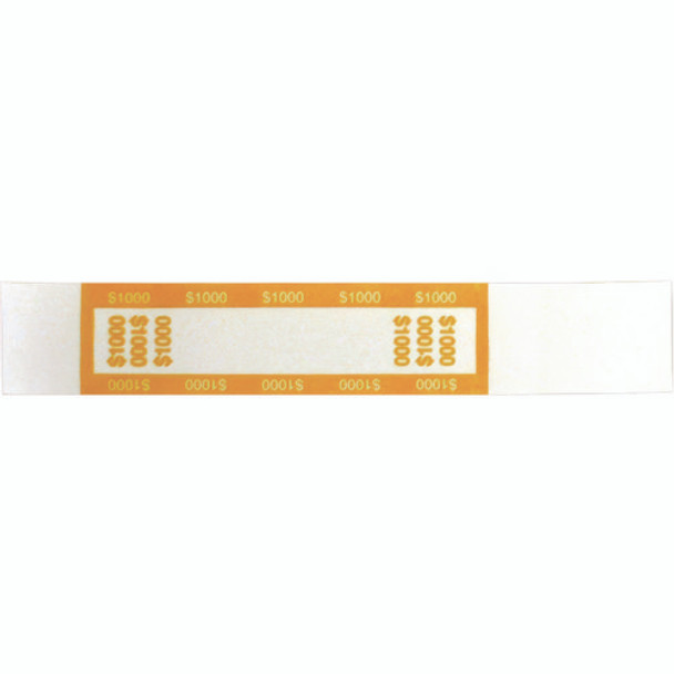 Currency Straps, $10 Bill, $1,000, Self-Adhesive, 1,000/Pack
