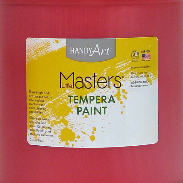 Little Masters® Tempera Paint, Red, Gallon