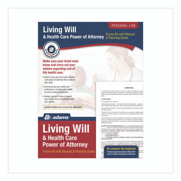 Living Will and Healthcare POA Form Kit with Instructions and Digital Download, 8.5 x 11, Unlimited Number of Forms