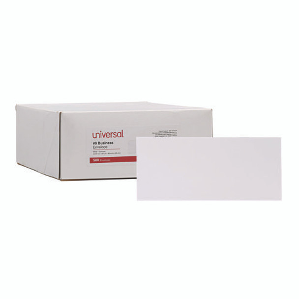 Open-Side Business Envelope, #9, Square Flap, Gummed Closure, 3.88 x 8.88, White, 500/Box Open-Side Business Envelope, #9, Square Flap, Gummed Closure, 3.88 x 8.88, White, 500/Box