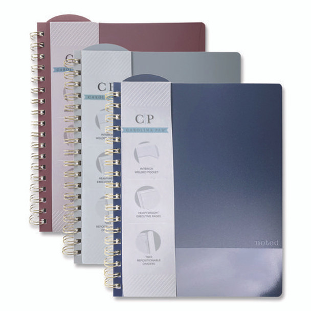 Noted Neutrals Ideal Notebook, Management Format with Narrow Ruling, Randomly Assorted Cover Colors, (100) 9.5 x 7.35 Sheets