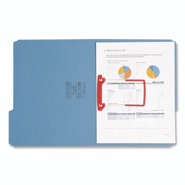 U-Clip Bonded Fasteners, 2" Capacity, 2.75" Center to Center, Red/White, 100/Box