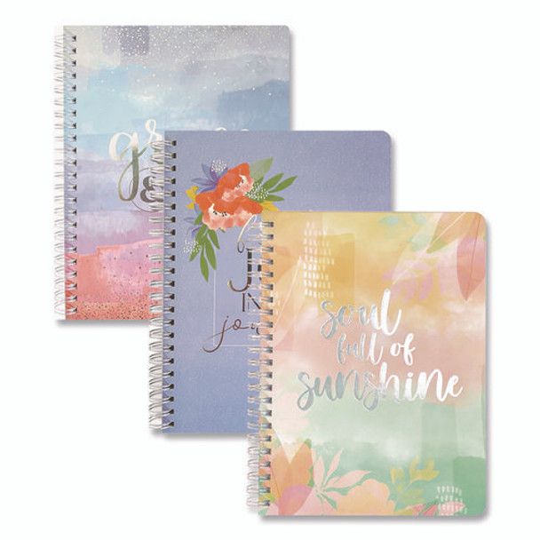 Silver Lining Hardcover Journal, Medium/College Rule, Randomly Assorted Cover Color, (100) 7.75 x 5.8 Sheets