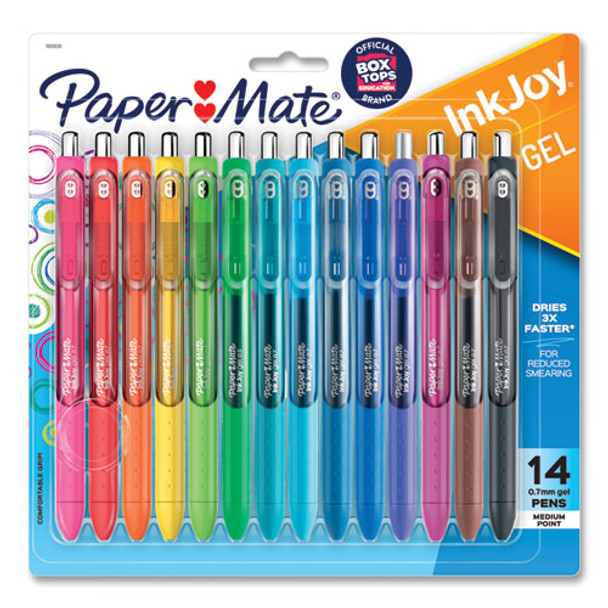 InkJoy Gel Pen, Retractable, Medium 0.7 mm, Assorted Ink and Barrel Colors, 14/Pack InkJoy Gel Pen, Retractable, Medium 0.7 mm, Assorted Ink and Barrel Colors, 14/Pack