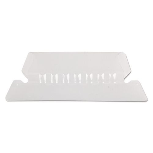 Transparent Colored Tabs For Hanging File Folders, 1/5-Cut, Clear, 2" Wide, 25/Pack