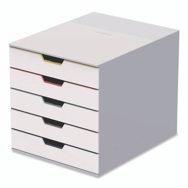 Desktop Document Sorter, 5 Sections, For File Size A4 to C4, 11 x 14 x 11.5, Assorted Colors