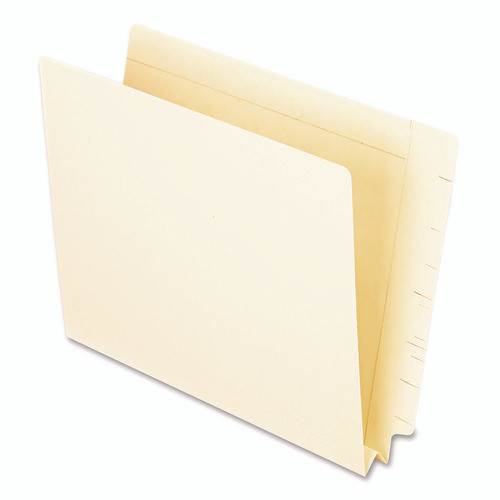 Manila End Tab Expansion Folders, Straight Tabs, Letter Size, 1.5" Expansion, Manila, 50/Box