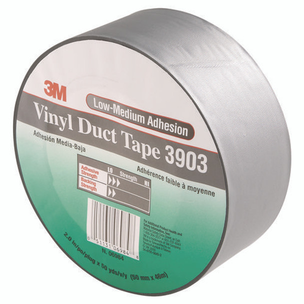 3903 Vinyl Duct Tape, 2" x 50 yds, Gray