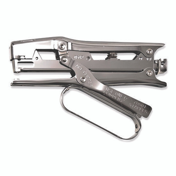 Lightweight Clipper Stapler, 20-Sheet Capacity, 2.63" Throat, Chrome