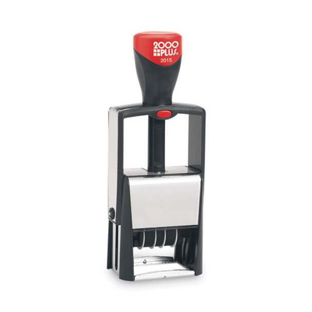 Self-Inking Heavy-Duty Line Dater, 5 Years, 1.25" x 0.63", Black Ink