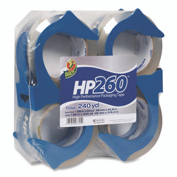 HP260 Packaging Tape with Dispenser, 3" Core, 1.88" x 60 yds, Clear, 4/Pack HP260 Packaging Tape with Dispenser, 3" Core, 1.88" x 60 yds, Clear, 4/Pack