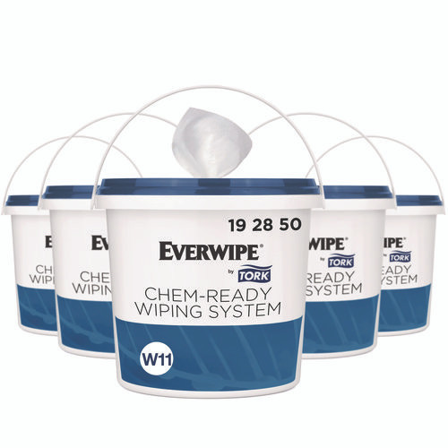 Chem-Ready Buckets, 8.5 x 7 x 7, White, 5/Carton