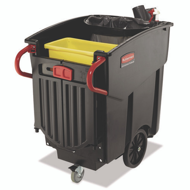 Mega BRUTE Mobile Container, 120 gal, Plastic, Black