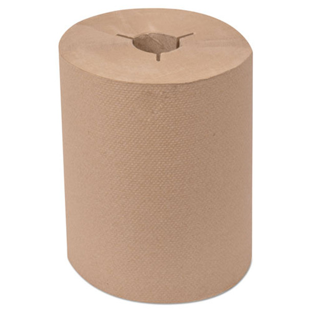 Universal Hand Towel Roll, Notched, 1-Ply, 8" x 550 ft, Natural, 6 Roll/Carton